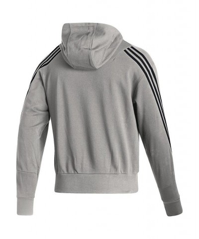 Men's Heathered Gray Chicago Blackhawks Fashion Full-Zip Hoodie $39.74 Sweatshirt