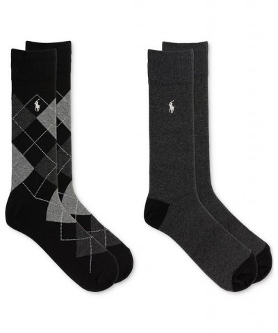 Men's Argyle Slack Socks, 2-Pack Black $13.76 Socks