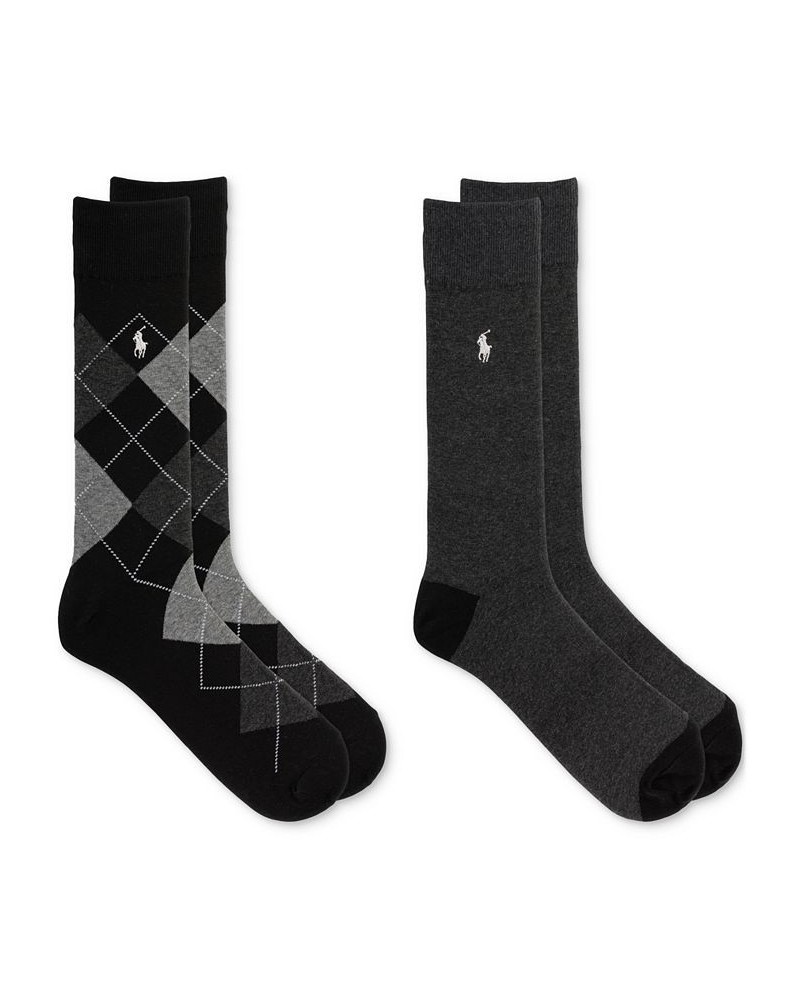 Men's Argyle Slack Socks, 2-Pack Black $13.76 Socks