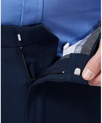 Men's Premium Comfort Stretch Classic-Fit Solid Flat Front Dress Pants PD08 $25.30 Pants