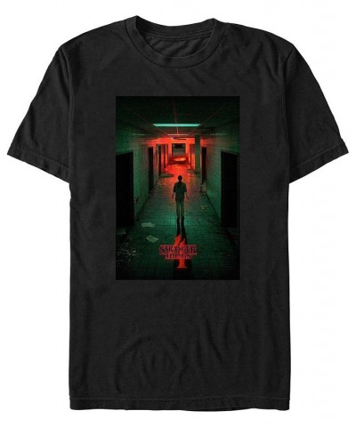 Men's Stranger Things Lab Poster Short Sleeve T-shirt Black $14.35 T-Shirts