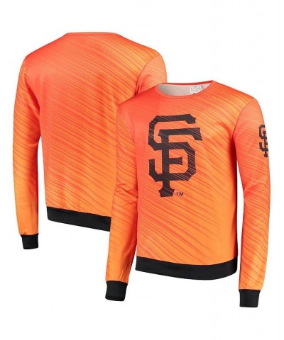 Men's Orange San Francisco Giants Static Rain Pullover Sweater $31.50 Sweaters