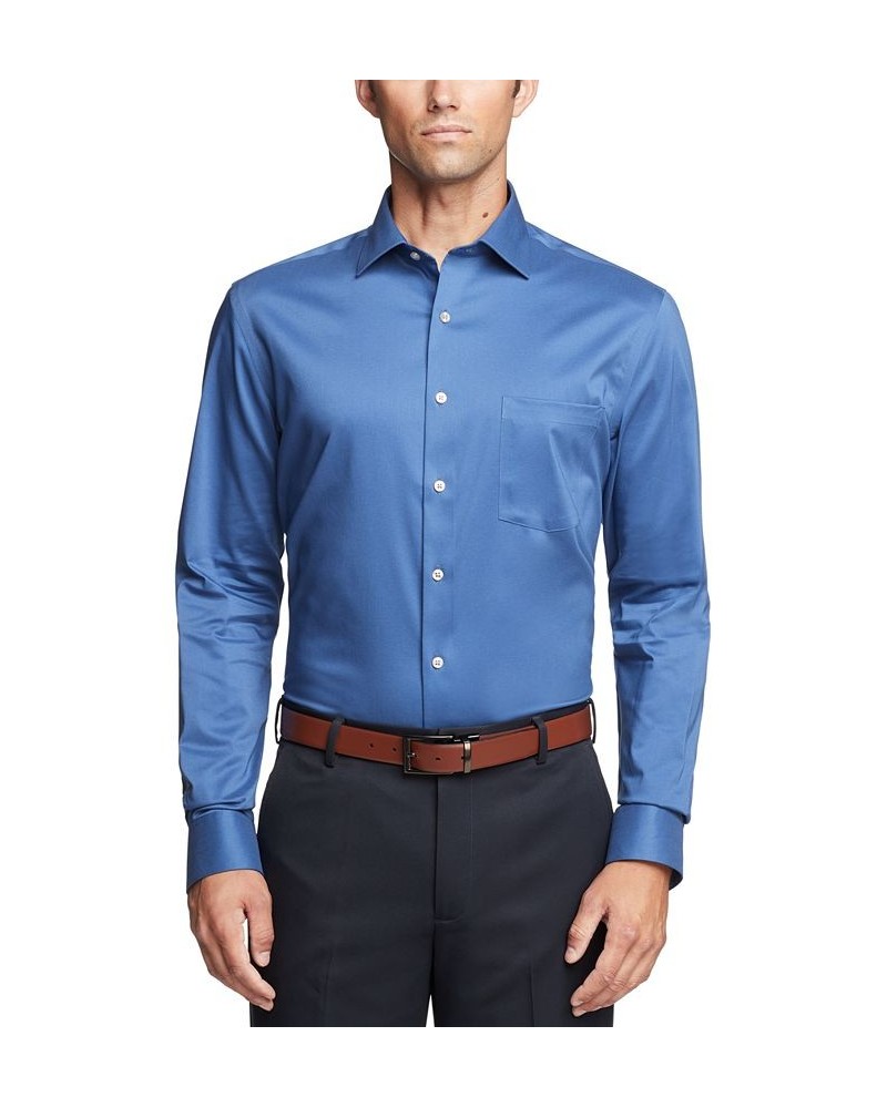 Men's Regular-Fit Ultraflex Dress Shirt Smokey Blue $19.20 Dress Shirts