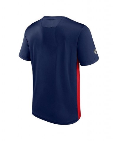 Men's Branded Navy, Red Washington Capitals Authentic Pro Rink Tech T-Shirt $25.91 T-Shirts