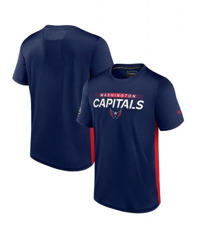 Men's Branded Navy, Red Washington Capitals Authentic Pro Rink Tech T-Shirt $25.91 T-Shirts