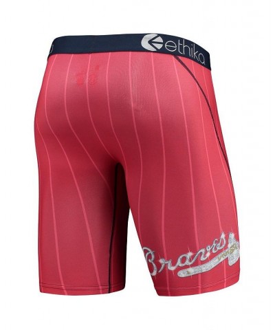 Men's Red Atlanta Braves Slugger Boxers $17.15 Underwear