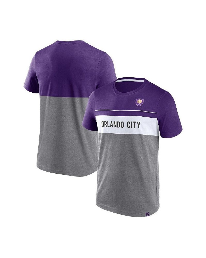 Men's Branded Purple, Gray Orlando City SC Striking Distance T-shirt $26.09 T-Shirts