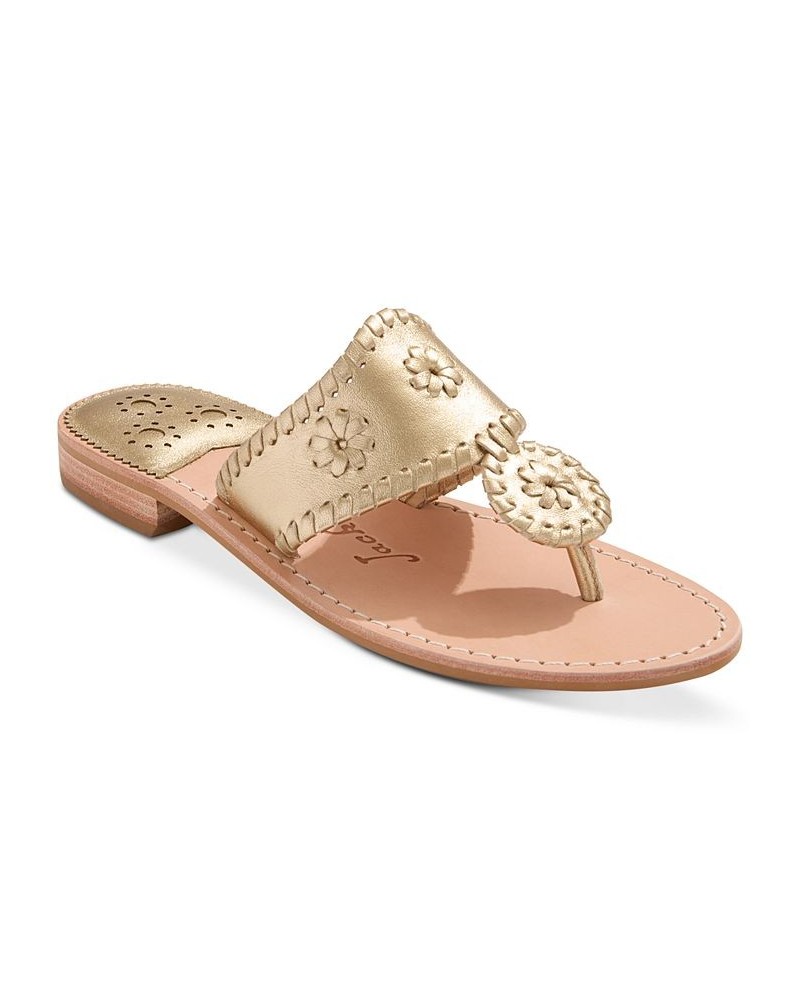 Women's Jacks Slip-On Flat Sandals PD04 $48.30 Shoes