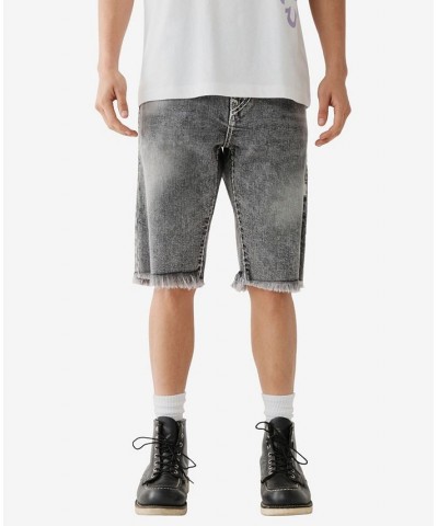 Men's Ricky Super T Raw Hem Shorts Gray $38.89 Shorts