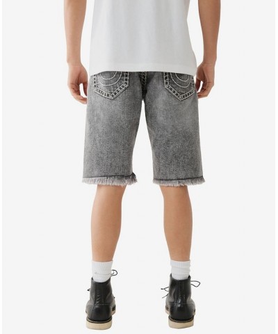 Men's Ricky Super T Raw Hem Shorts Gray $38.89 Shorts