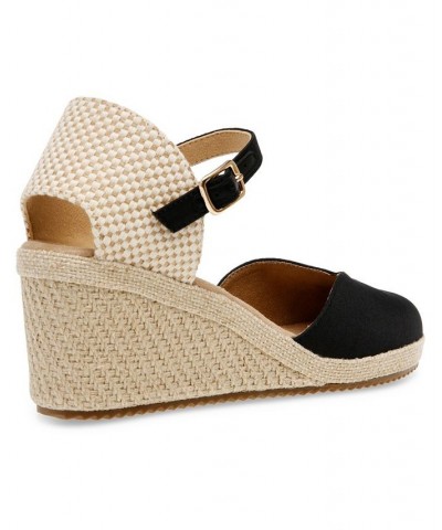 Women's Zana Wedge Sandal Black $51.48 Shoes