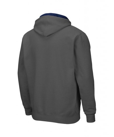 Men's Charcoal UConn Huskies Arch and Logo 3.0 Full-Zip Hoodie $25.20 Sweatshirt