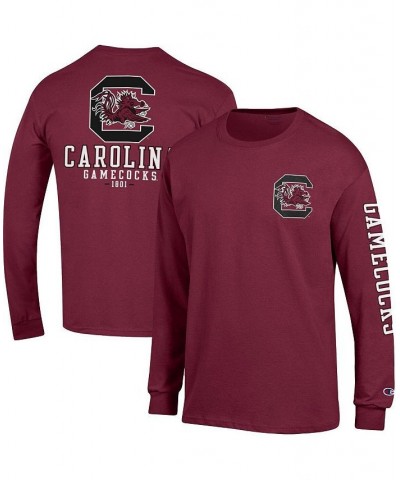 Men's Garnet South Carolina Gamecocks Team Stack 3-Hit Long Sleeve T-shirt $29.99 T-Shirts