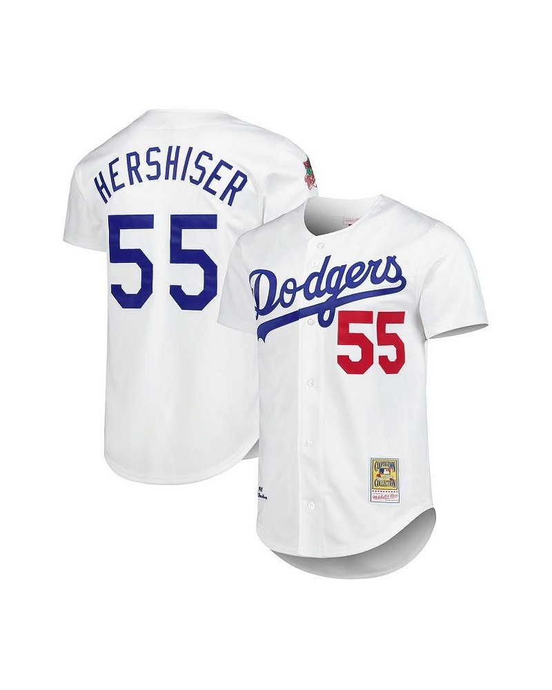 Men's Orel Hershiser White Los Angeles Dodgers Cooperstown Collection Authentic Jersey $102.30 Jersey