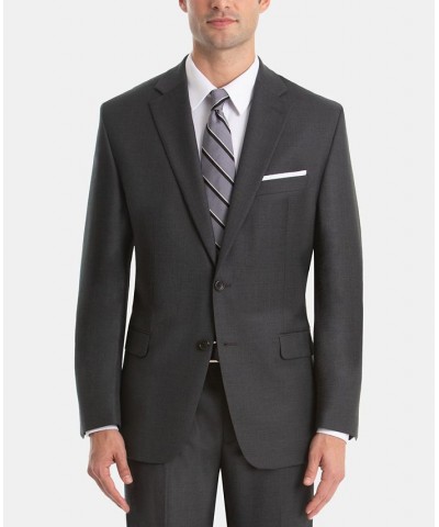 Men's UltraFlex Classic-Fit Wool Suit Jacket Gray $68.00 Suits