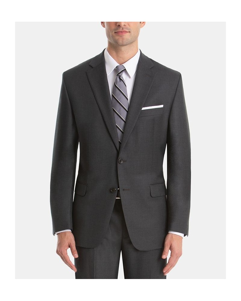 Men's UltraFlex Classic-Fit Wool Suit Jacket Gray $68.00 Suits