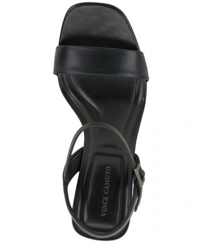 Herrica Ankle-Strap Slingback Two-Piece City Sandals Black $54.00 Shoes