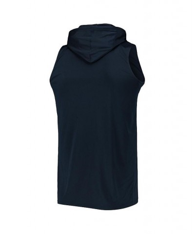 Men's Navy Cleveland Guardians Sleeveless Pullover Hoodie $26.10 T-Shirts