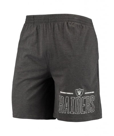 Men's Silver, Charcoal Las Vegas Raiders Meter T-shirt and Shorts Sleep Set $23.97 Pajama