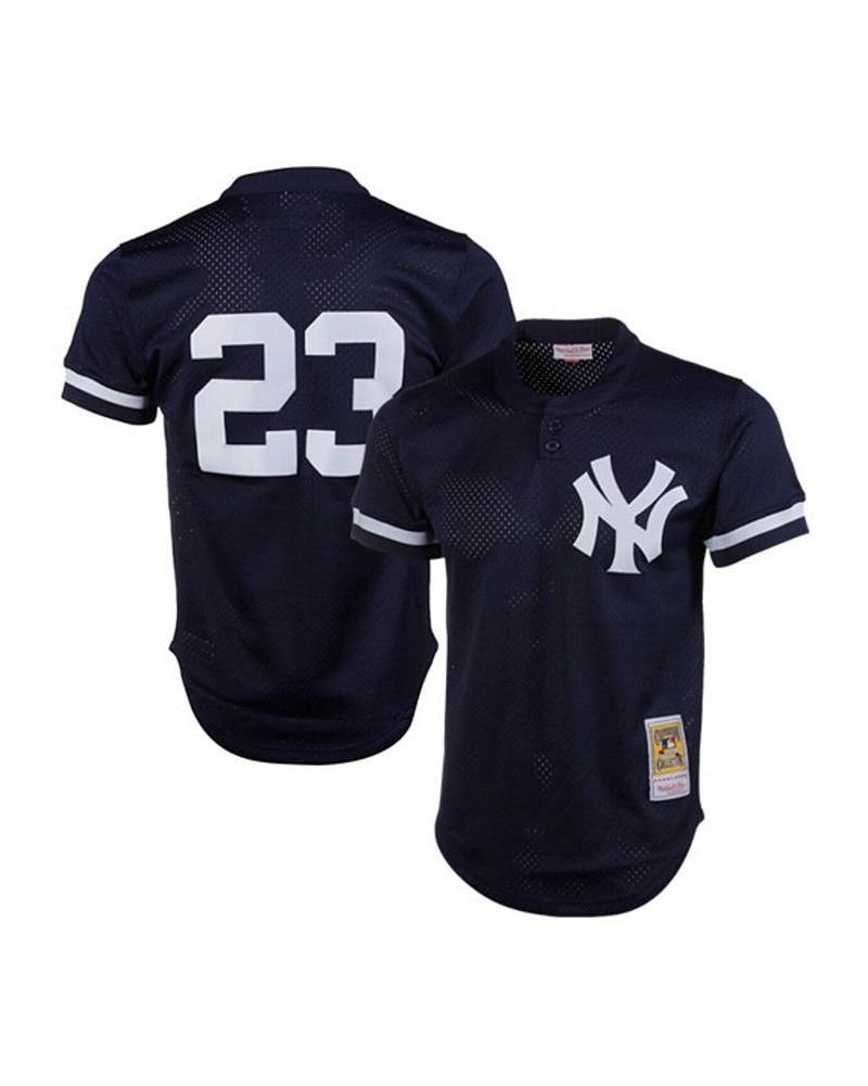 Men's Don Mattingly Navy New York Yankees 1995 Authentic Cooperstown Collection Mesh Batting Practice Jersey $49.00 Jersey