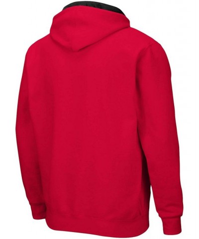 Men's Scarlet Nebraska Huskers Arch Logo 3.0 Full-Zip Hoodie $25.80 Sweatshirt