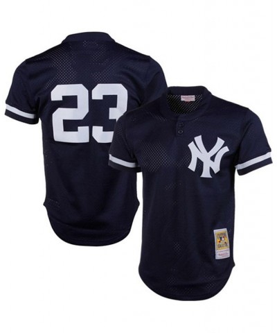 Men's Don Mattingly Navy New York Yankees 1995 Authentic Cooperstown Collection Mesh Batting Practice Jersey $49.00 Jersey