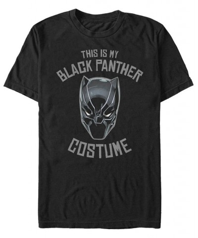 Marvel Men's Black Panther Halloween Costume Short Sleeve T-Shirt Black $15.40 T-Shirts