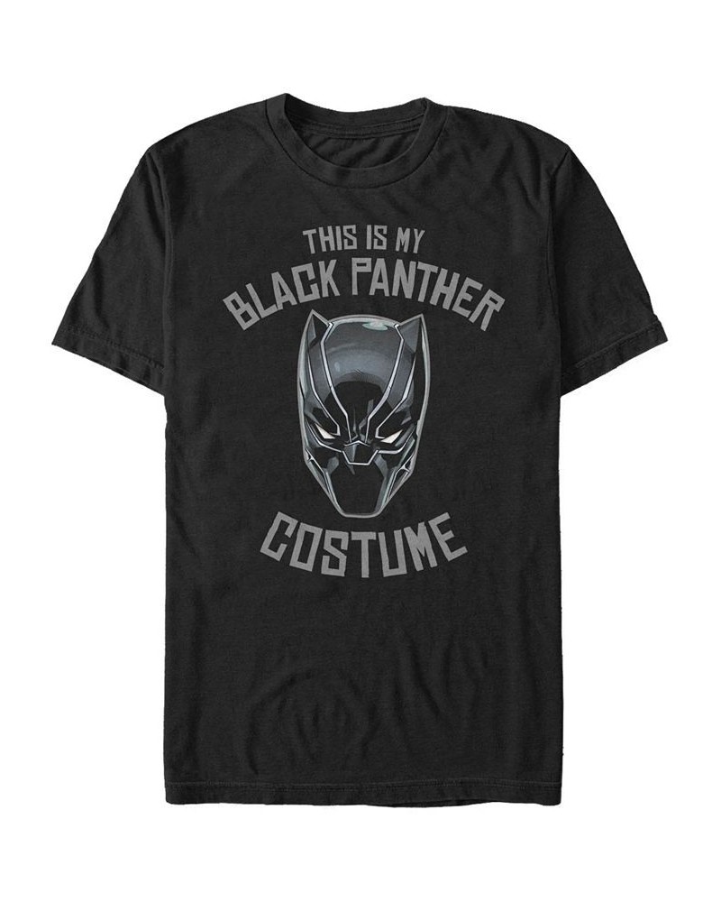 Marvel Men's Black Panther Halloween Costume Short Sleeve T-Shirt Black $15.40 T-Shirts