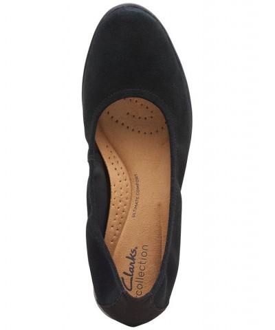 Women's Jenette Ease Slip-On Flats Black Suede $44.00 Shoes