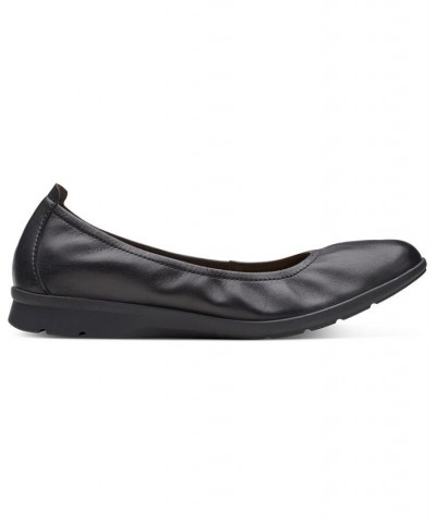 Women's Jenette Ease Slip-On Flats Black Suede $44.00 Shoes