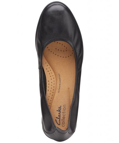 Women's Jenette Ease Slip-On Flats Black Suede $44.00 Shoes