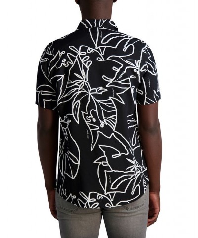 Men's Slim-Fit Tropical Floral-Print Button-Down Shirt Multi $41.70 Shirts