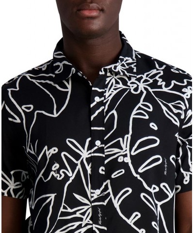 Men's Slim-Fit Tropical Floral-Print Button-Down Shirt Multi $41.70 Shirts