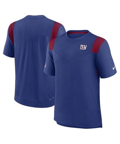 Men's Royal New York Giants Sideline Tonal Logo Performance Player T-shirt $25.30 T-Shirts