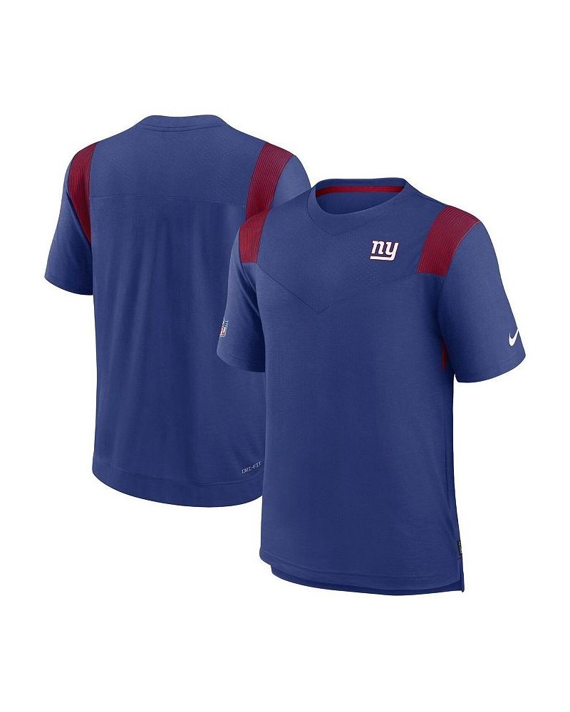 Men's Royal New York Giants Sideline Tonal Logo Performance Player T-shirt $25.30 T-Shirts