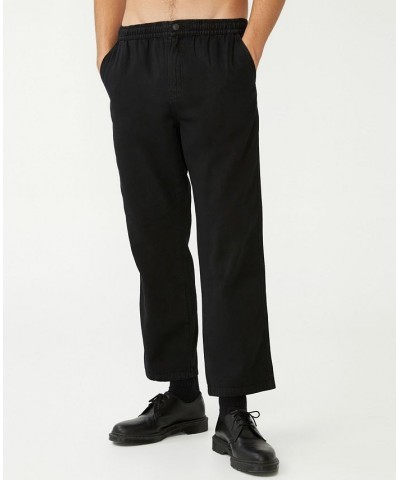 Men's Elastic Worker Pants Black $32.20 Pants