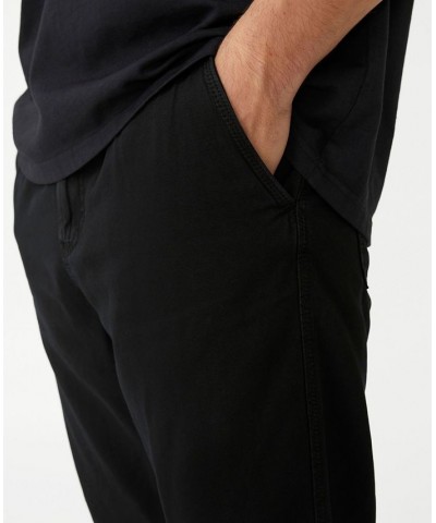 Men's Elastic Worker Pants Black $32.20 Pants