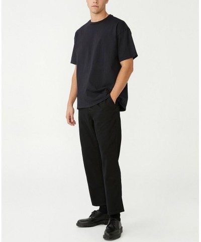 Men's Elastic Worker Pants Black $32.20 Pants