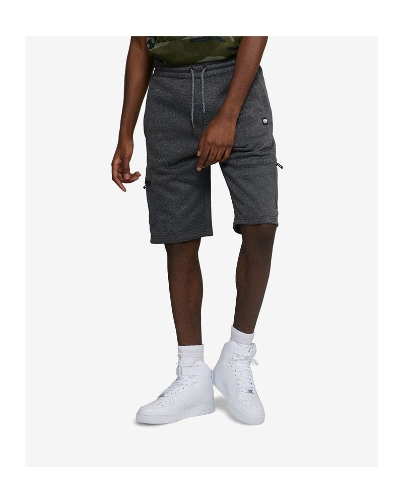 Men's Simple Story Fleece Shorts Black $24.94 Shorts