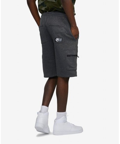 Men's Simple Story Fleece Shorts Black $24.94 Shorts