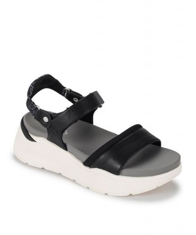 Wincy Platform Sandals Black $47.17 Shoes