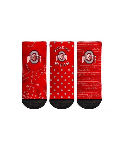 Toddler Boys and Girls Socks Ohio State Buckeyes 1 Fan 3-Pack Crew Socks Set $16.19 Socks