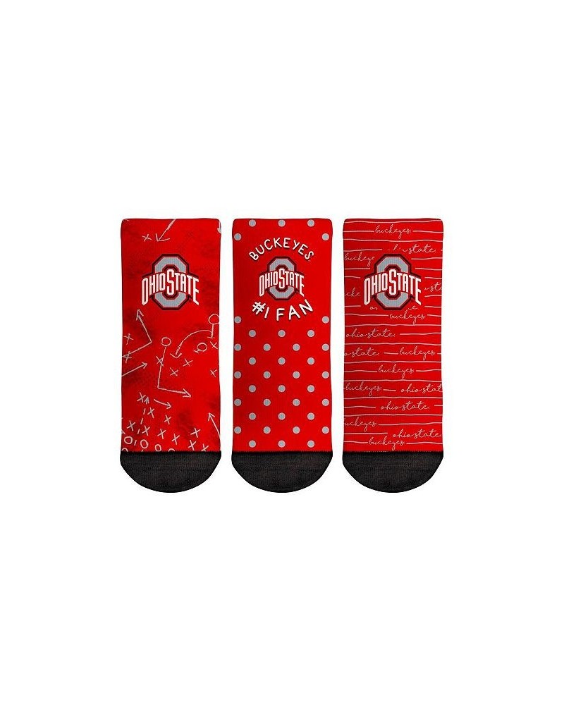 Toddler Boys and Girls Socks Ohio State Buckeyes 1 Fan 3-Pack Crew Socks Set $16.19 Socks