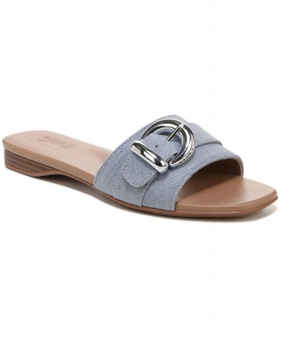 Santiago Slide Sandals Blue $39.24 Shoes