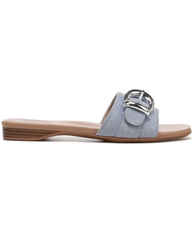 Santiago Slide Sandals Blue $39.24 Shoes