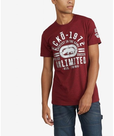 Men's Big and Tall Around Town Marled T-shirt Red $17.00 T-Shirts