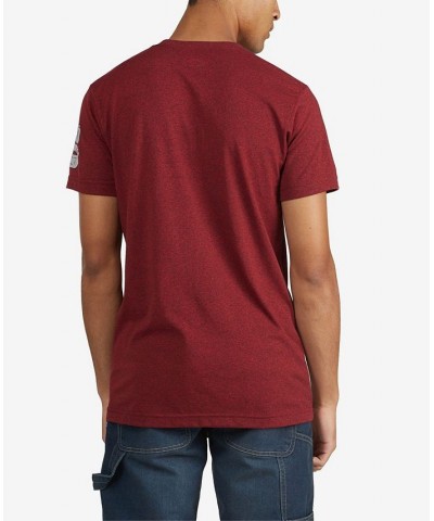 Men's Big and Tall Around Town Marled T-shirt Red $17.00 T-Shirts