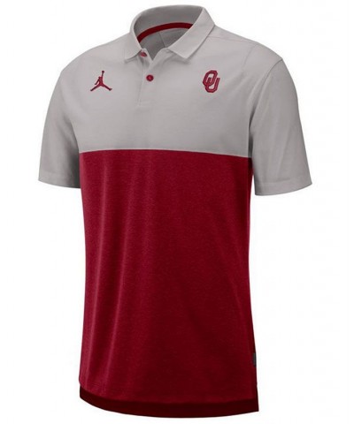 Nike Men's Oklahoma Sooners Breathe Colorblock Polo $35.70 Polo Shirts