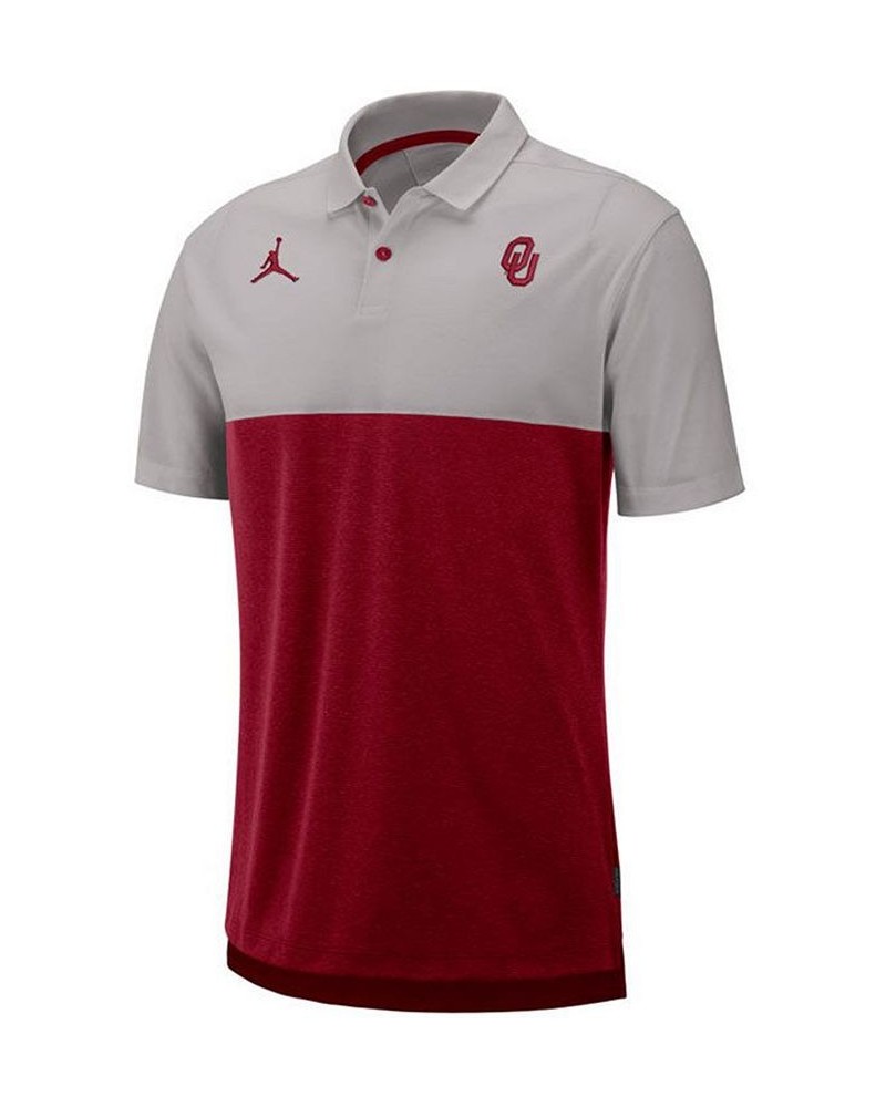 Nike Men's Oklahoma Sooners Breathe Colorblock Polo $35.70 Polo Shirts