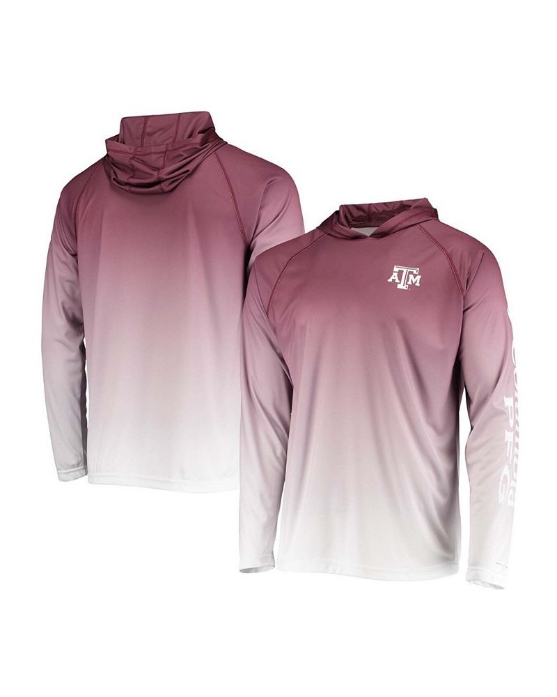 Men's Maroon Texas A M Aggies Terminal Tackle Omni-Shade UPF 50 Long Sleeve Hooded T-shirt $38.49 T-Shirts